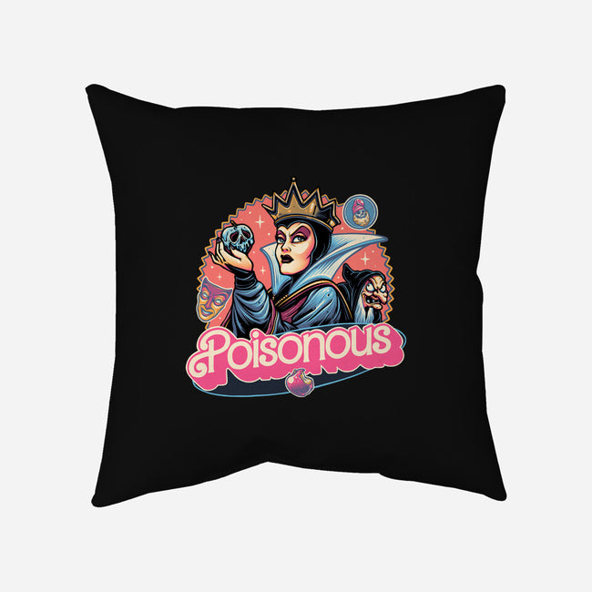The Poison Queen-None-Removable Cover-Throw Pillow-glitchygorilla
