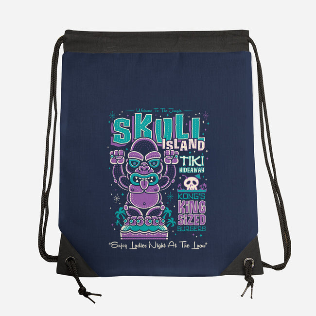 Skull Island Tiki-None-Drawstring-Bag-Nemons