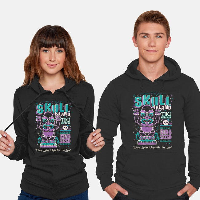 Skull Island Tiki-Unisex-Pullover-Sweatshirt-Nemons