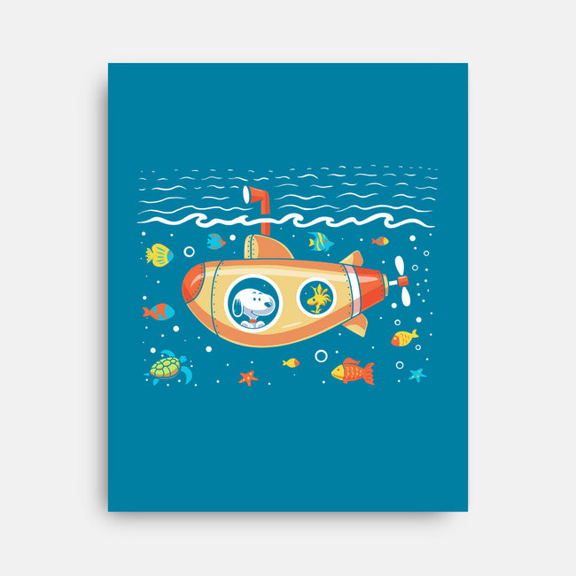 Beagle Submarine-None-Stretched-Canvas-erion_designs