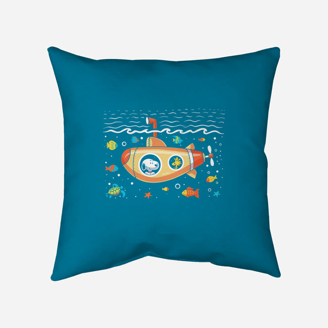 Beagle Submarine-None-Non-Removable Cover w Insert-Throw Pillow-erion_designs