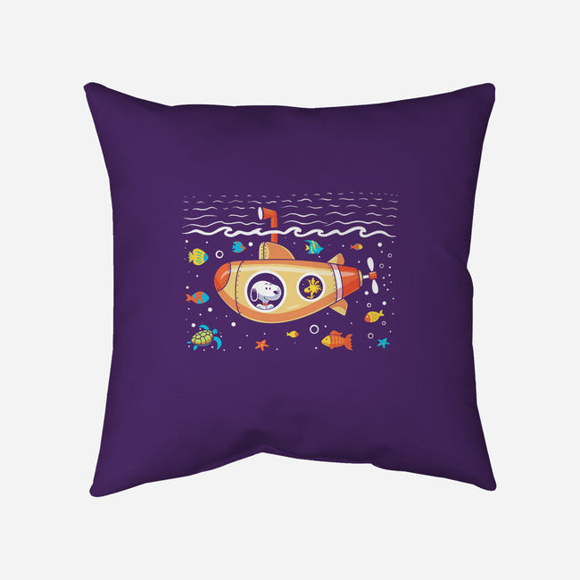 Beagle Submarine-None-Removable Cover w Insert-Throw Pillow-erion_designs