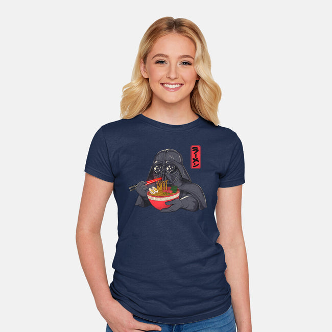 Darth Ramen-Womens-Fitted-Tee-alfbocreative