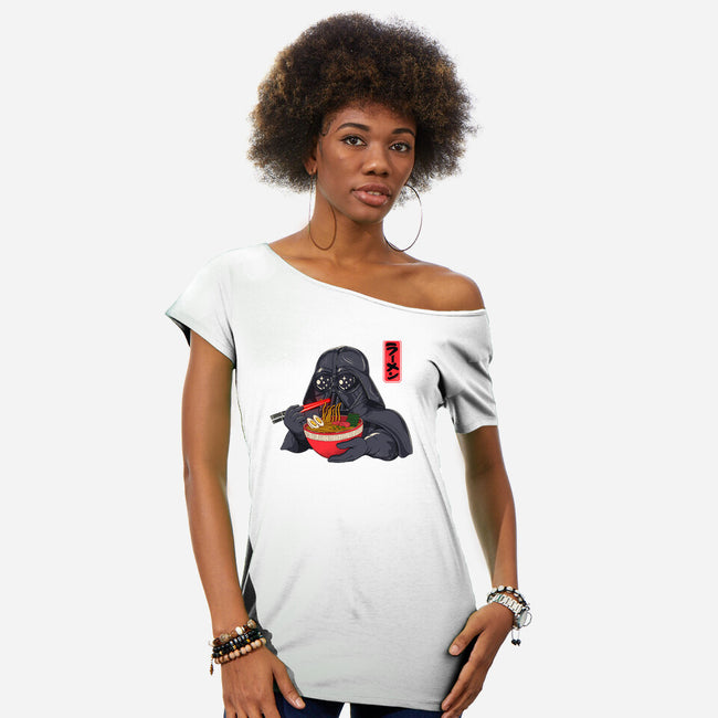 Darth Ramen-Womens-Off Shoulder-Tee-alfbocreative