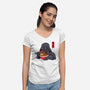 Darth Ramen-Womens-V-Neck-Tee-alfbocreative