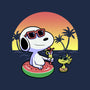 Beagle Summer Time-Womens-V-Neck-Tee-Astrobot Invention