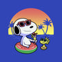 Beagle Summer Time-None-Glossy-Sticker-Astrobot Invention