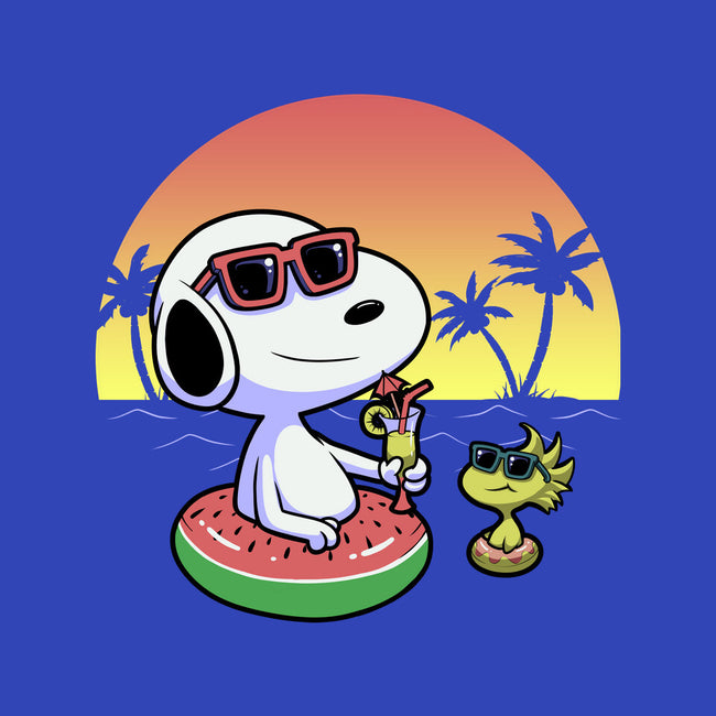 Beagle Summer Time-Womens-V-Neck-Tee-Astrobot Invention