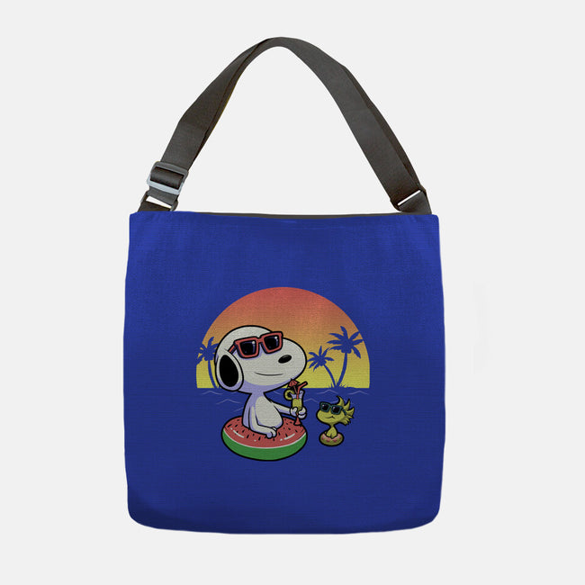 Beagle Summer Time-None-Adjustable Tote-Bag-Astrobot Invention