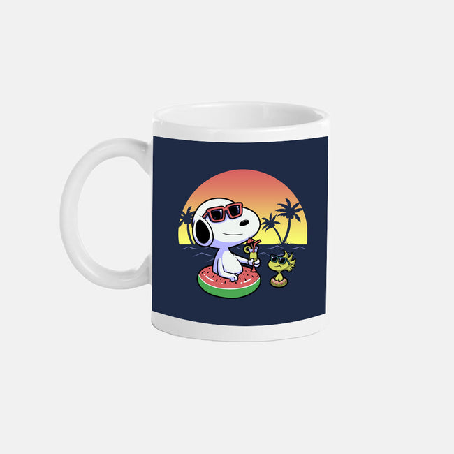 Beagle Summer Time-None-Mug-Drinkware-Astrobot Invention