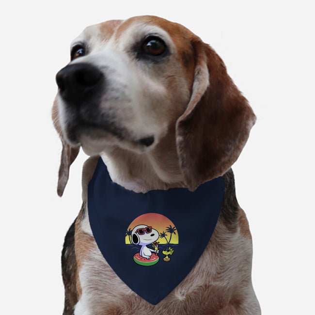 Beagle Summer Time-Dog-Adjustable-Pet Collar-Astrobot Invention