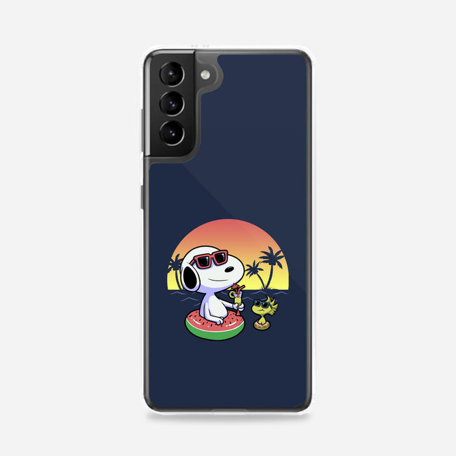 Beagle Summer Time-Samsung-Snap-Phone Case-Astrobot Invention