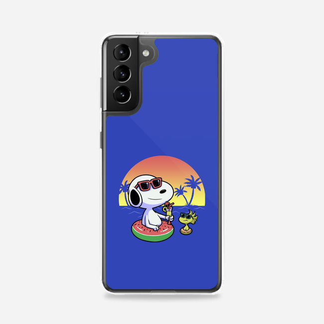 Beagle Summer Time-Samsung-Snap-Phone Case-Astrobot Invention