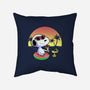 Beagle Summer Time-None-Removable Cover-Throw Pillow-Astrobot Invention