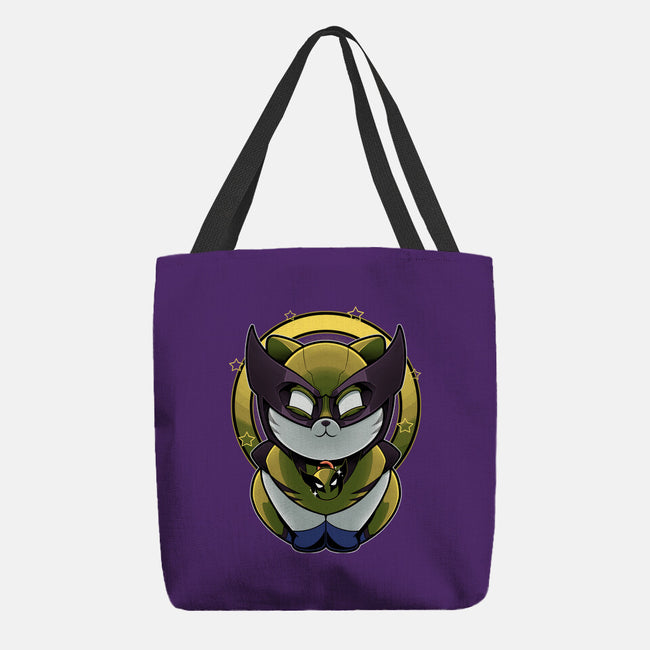 Yellow Cat Mutant-None-Basic Tote-Bag-Astrobot Invention