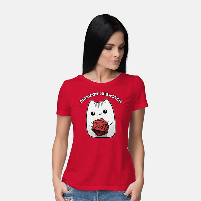 A Dungeon Meowster-Womens-Basic-Tee-Astrobot Invention