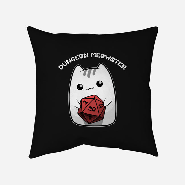 A Dungeon Meowster-None-Removable Cover w Insert-Throw Pillow-Astrobot Invention