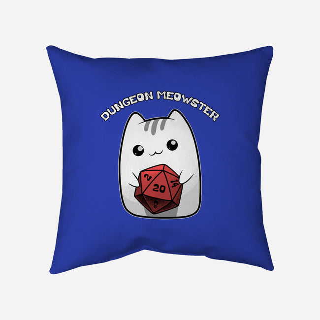 A Dungeon Meowster-None-Removable Cover w Insert-Throw Pillow-Astrobot Invention