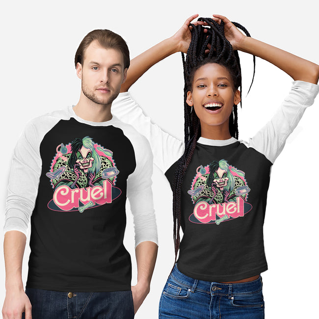 The Cruel Lady-Unisex-Baseball-Tee-glitchygorilla