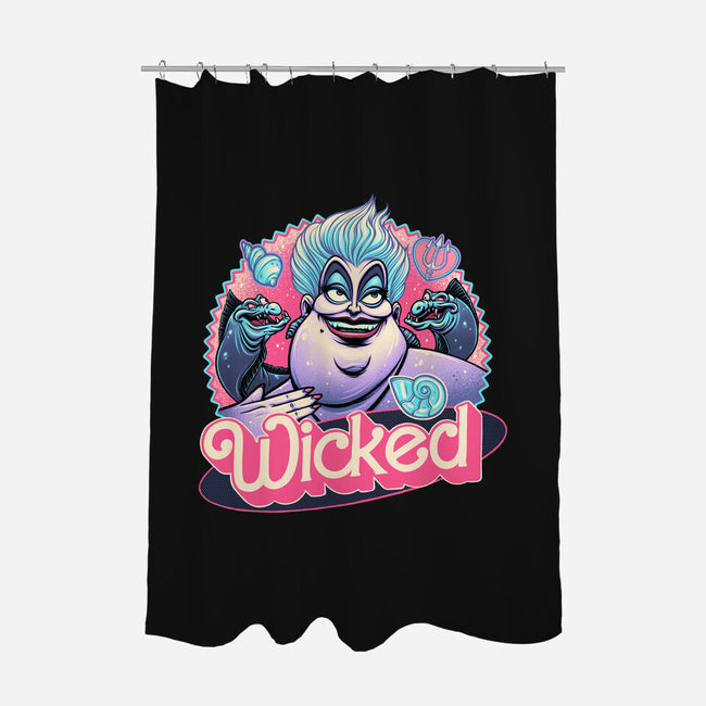 The Wicked Sea-None-Polyester-Shower Curtain-glitchygorilla