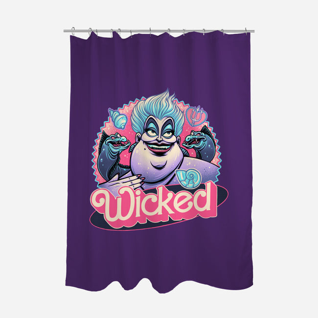 The Wicked Sea-None-Polyester-Shower Curtain-glitchygorilla