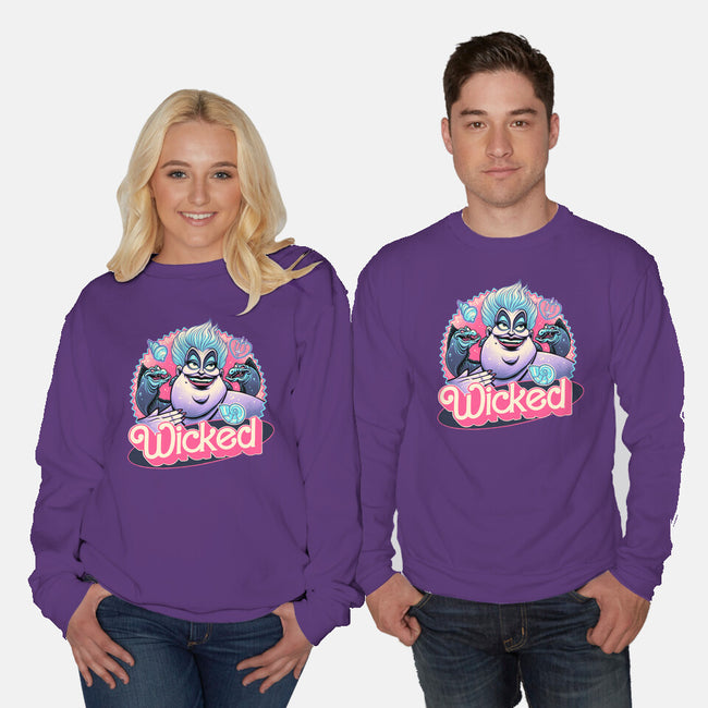 The Wicked Sea-Unisex-Crew Neck-Sweatshirt-glitchygorilla