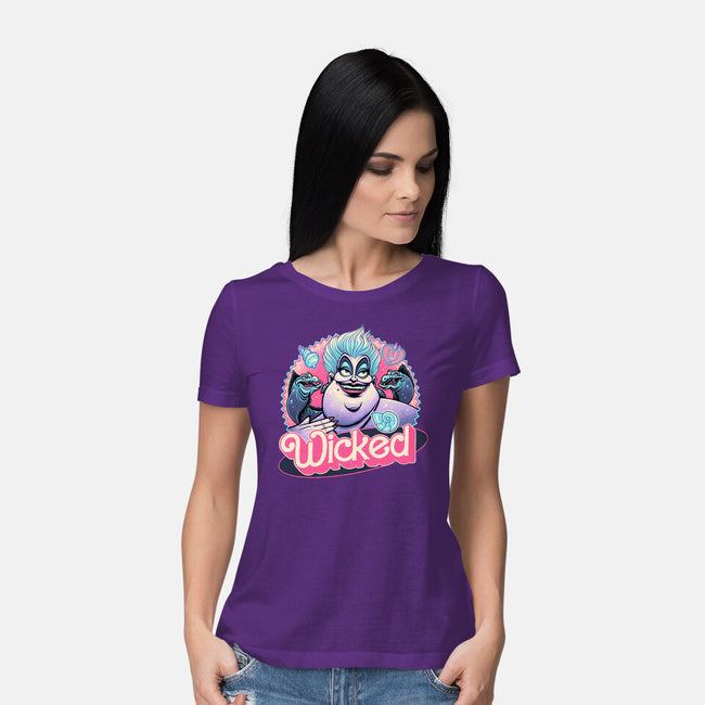 The Wicked Sea-Womens-Basic-Tee-glitchygorilla