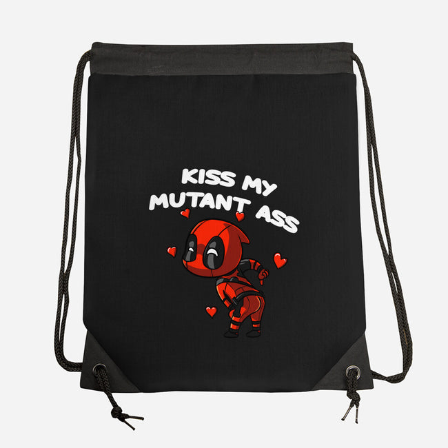 Kiss My Mutant Ass-None-Drawstring-Bag-fanfabio