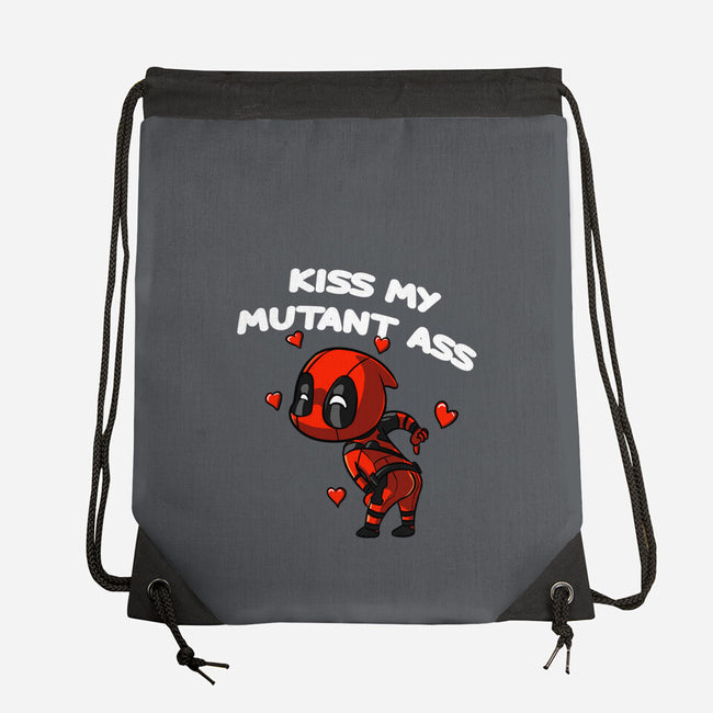 Kiss My Mutant Ass-None-Drawstring-Bag-fanfabio