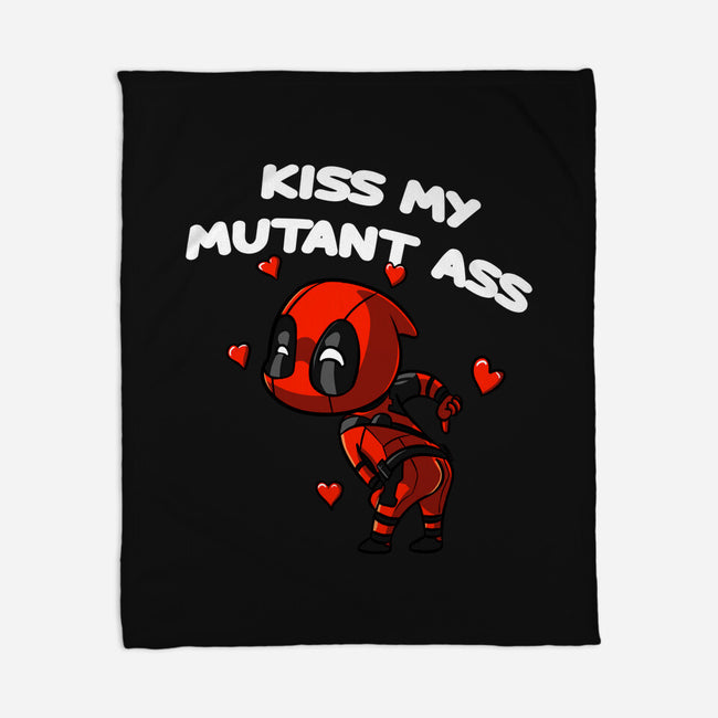 Kiss My Mutant Ass-None-Fleece-Blanket-fanfabio