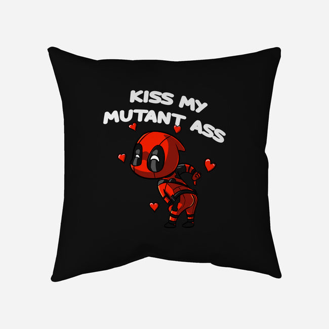 Kiss My Mutant Ass-None-Removable Cover w Insert-Throw Pillow-fanfabio