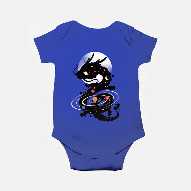 Space Chinese Black Dragon-Baby-Basic-Onesie-NemiMakeit