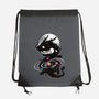 Space Chinese Black Dragon-None-Drawstring-Bag-NemiMakeit