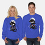 Space Chinese Black Dragon-Unisex-Crew Neck-Sweatshirt-NemiMakeit