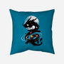 Space Chinese Black Dragon-None-Removable Cover-Throw Pillow-NemiMakeit