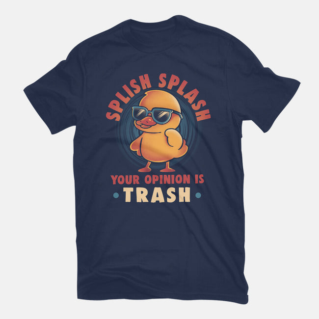 Your Opinion Is Trash-Womens-Fitted-Tee-eduely