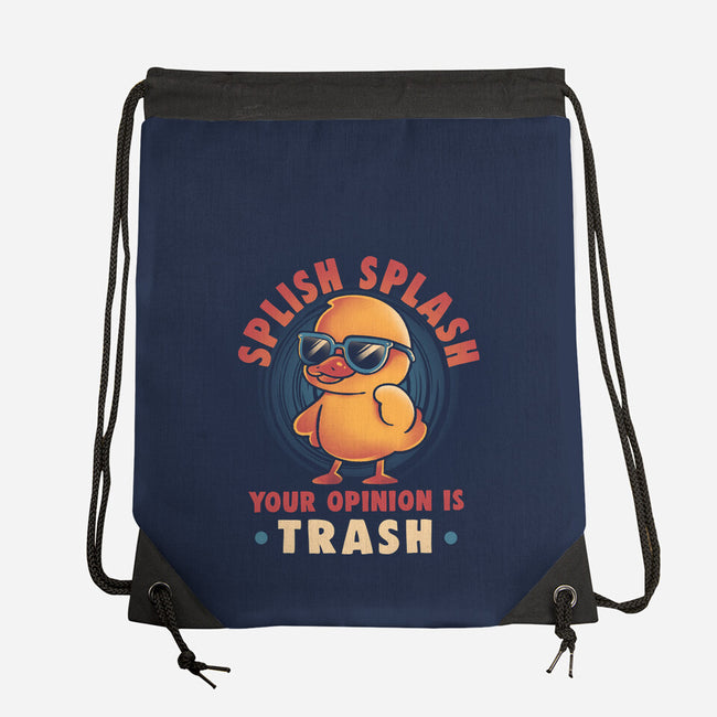 Your Opinion Is Trash-None-Drawstring-Bag-eduely