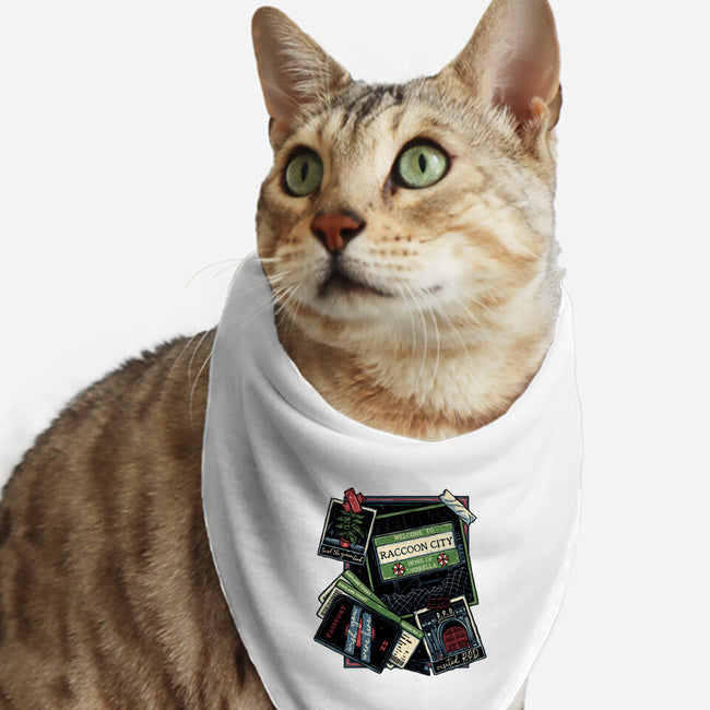 Don't Mind The Zombies-Cat-Bandana-Pet Collar-glitchygorilla