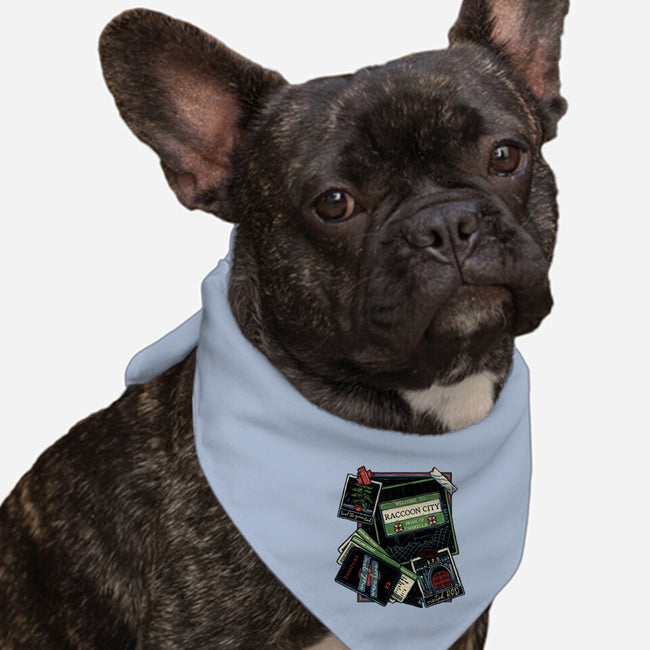 Don't Mind The Zombies-Dog-Bandana-Pet Collar-glitchygorilla