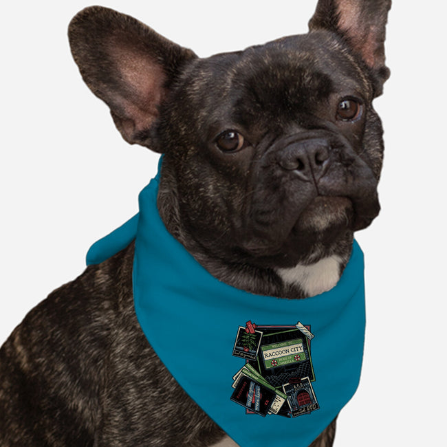 Don't Mind The Zombies-Dog-Bandana-Pet Collar-glitchygorilla