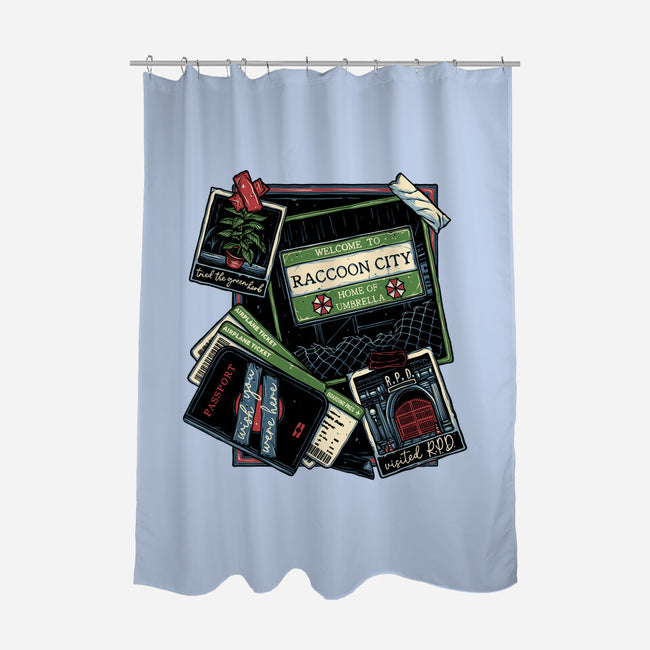 Don't Mind The Zombies-None-Polyester-Shower Curtain-glitchygorilla