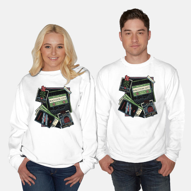 Don't Mind The Zombies-Unisex-Crew Neck-Sweatshirt-glitchygorilla