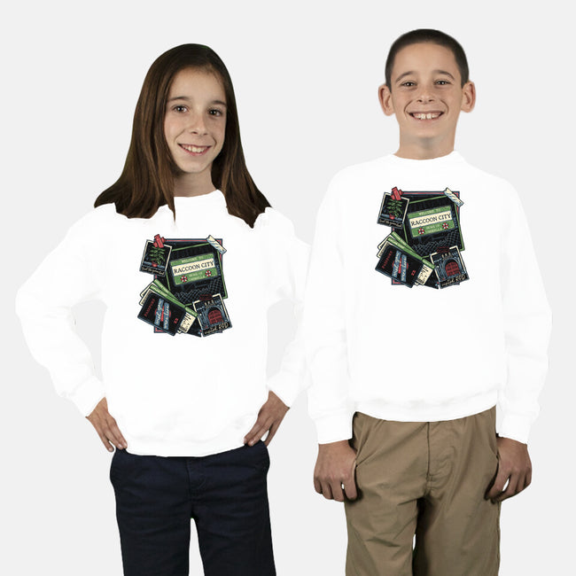 Don't Mind The Zombies-Youth-Crew Neck-Sweatshirt-glitchygorilla