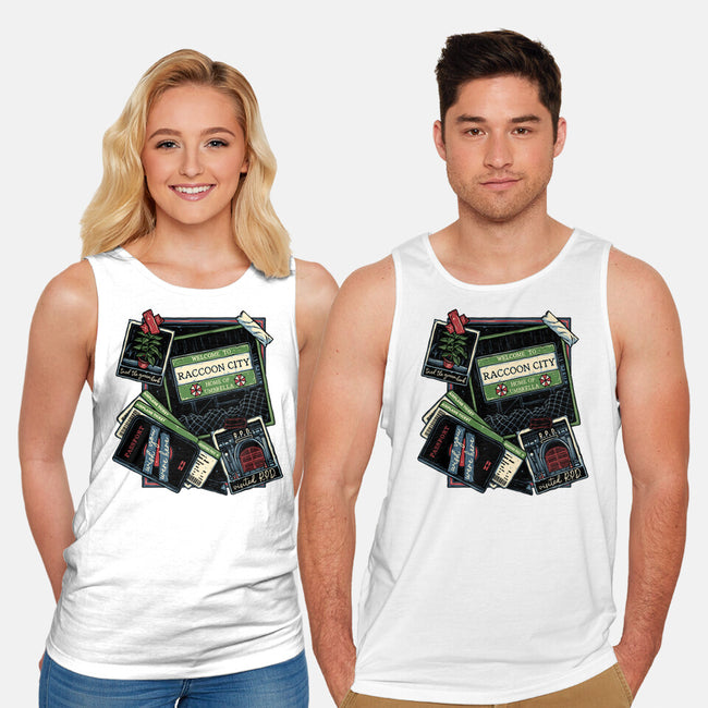 Don't Mind The Zombies-Unisex-Basic-Tank-glitchygorilla