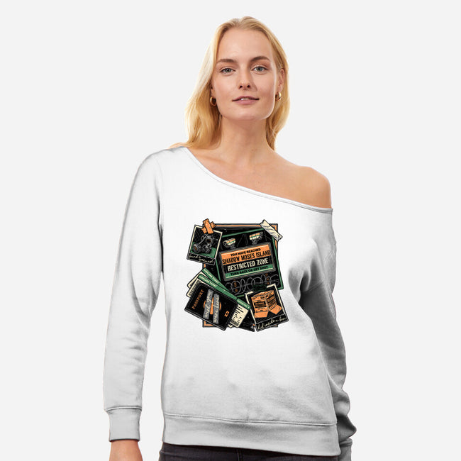 A Virtuous Mission-Womens-Off Shoulder-Sweatshirt-glitchygorilla