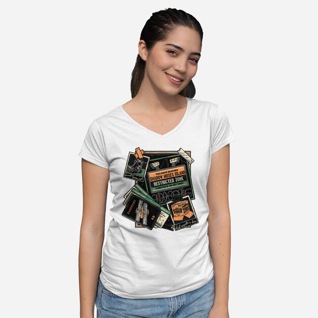 A Virtuous Mission-Womens-V-Neck-Tee-glitchygorilla