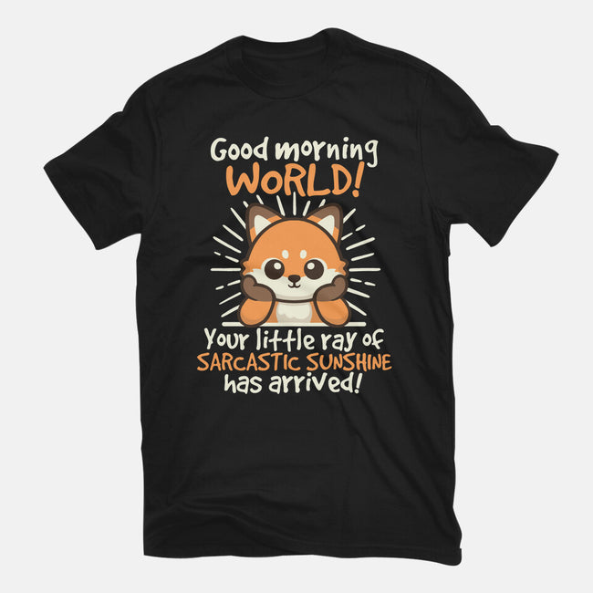 Fox Sarcastic Sunshine-Womens-Basic-Tee-NemiMakeit