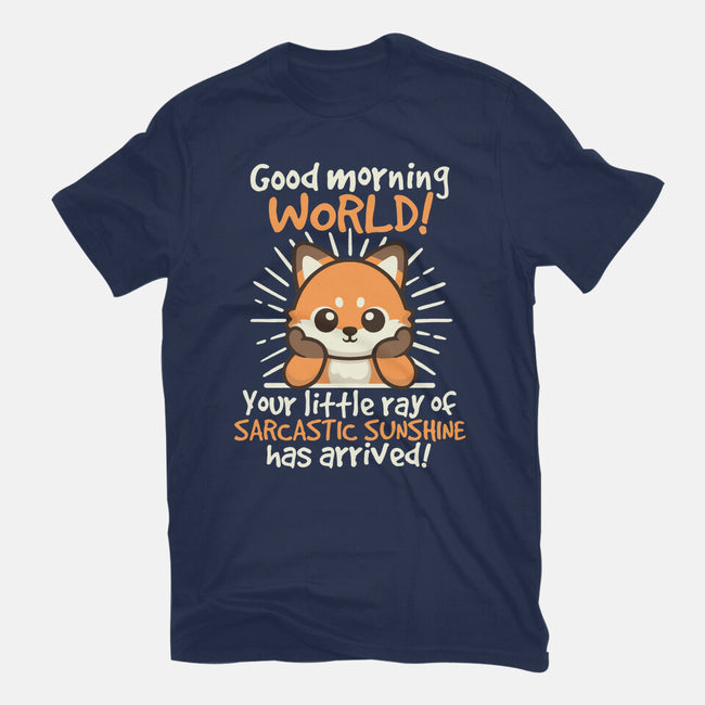 Fox Sarcastic Sunshine-Womens-Basic-Tee-NemiMakeit