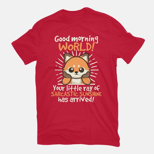 Fox Sarcastic Sunshine-Womens-Basic-Tee-NemiMakeit