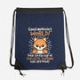 Fox Sarcastic Sunshine-None-Drawstring-Bag-NemiMakeit